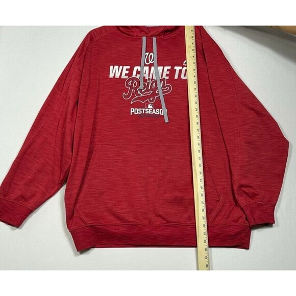 Hoodie Mens 3XL Red Washington Nationals 2016 We Came To Reign Sweatshirt - Picture 2 of 7